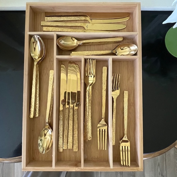 Pier1 Imports Kitchen Pier Imports Gold Stainless Steel Flatware